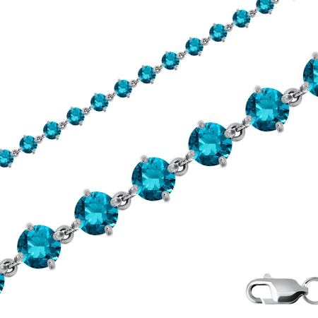 Купить браслет из серебра с фианитами