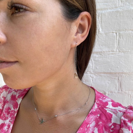 Колье из серебра с фианитами Колье из серебра с фианитами