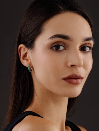 Серьги из серебра с агатами со скидкой