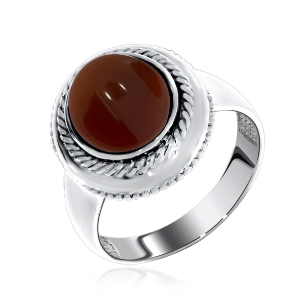 Купить кольцо из серебра с агатом в интернет-магазине KRASNOE