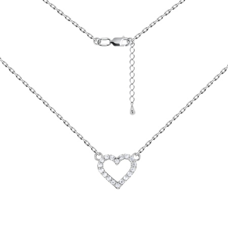 Колье из серебра с фианитами 8340205284л-9-38