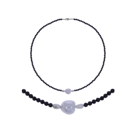 Колье из серебра с жемчугом 8340246106-40