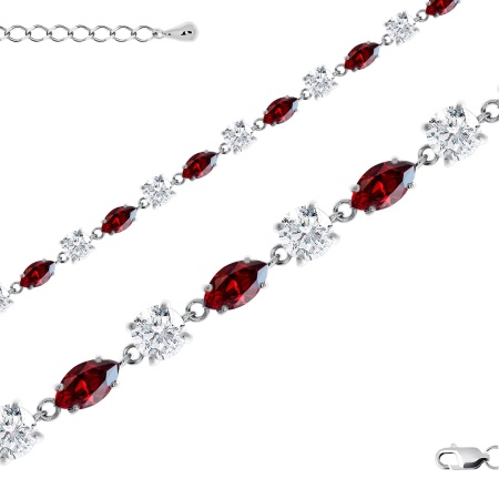 Купить браслет из серебра с фианитами