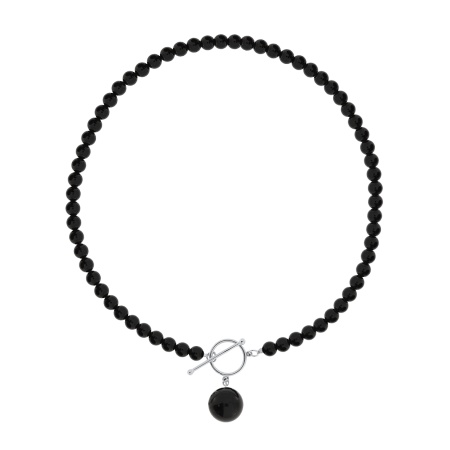 Бусы из серебра с агатами 8340391816-40-20 Бусы из серебра с агатами 8340391816-40-20