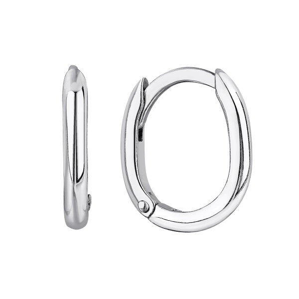 Серьги из серебра без вставок