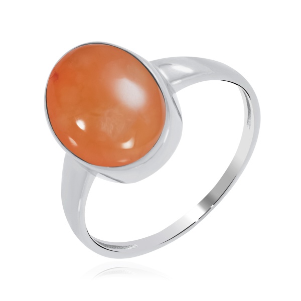 Купить кольцо из серебра с халцедоном в интернет-магазине KRASNOE Купить кольцо из серебра с халцедоном в интернет-магазине KRASNOE