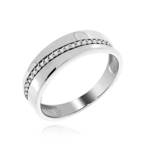 Купить кольцо из серебра с фианитами в интернет-магазине KRASNOE