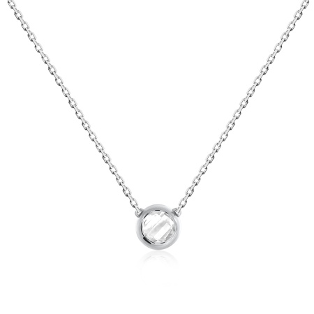 Колье из серебра с фианитом 8340203021-45-2