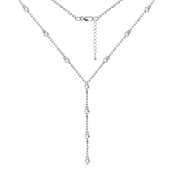 Колье из серебра с фианитами 8340206234л-16