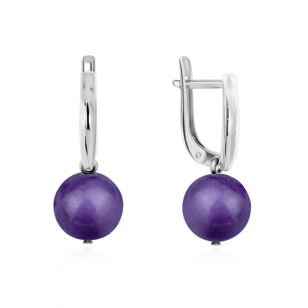 Серьги из серебра 2340460307-3 от KRASNOE, металл Серебро, вставка Чароит