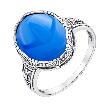 Купить кольцо из серебра с агатом в интернет-магазине KRASNOE