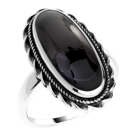 Купить кольцо из серебра с агатом в интернет-магазине KRASNOE