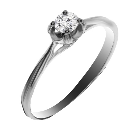 Купить кольцо из серебра с фианитами в интернет-магазине KRASNOE