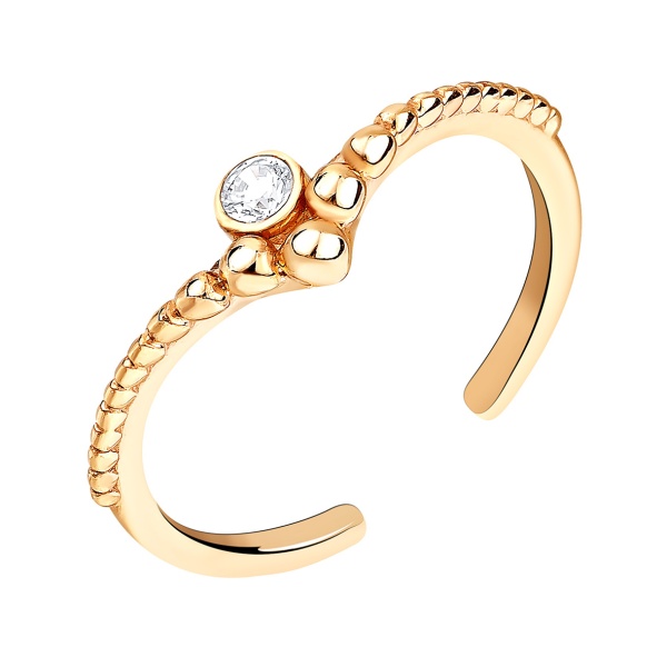 Купить кольцо из серебра с фианитом в интернет-магазине KRASNOE