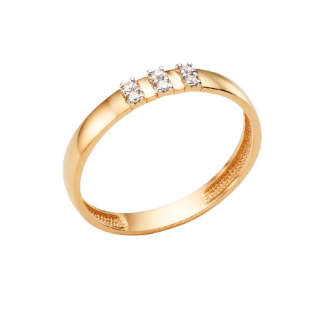 Купить кольцо из золота с фианитом в интернет-магазине KRASNOE