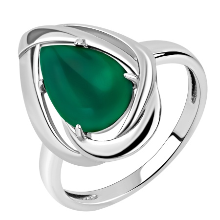 Купить кольцо из серебра с агатом в интернет-магазине KRASNOE