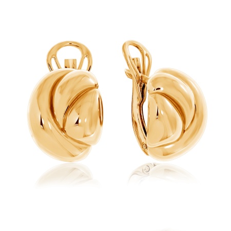 Серьги из серебра без вставок со скидкой