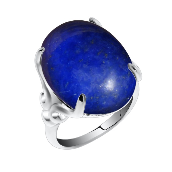 Купить кольцо из серебра с лазуритом в интернет-магазине KRASNOE