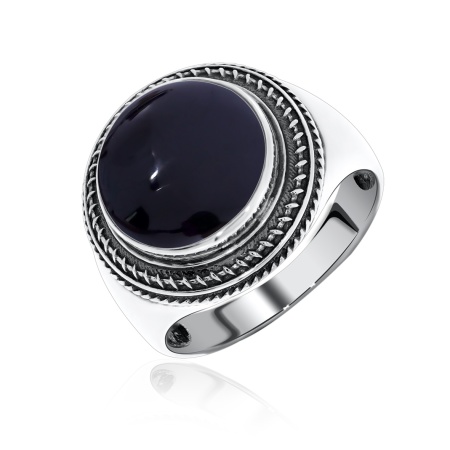 Купить кольцо из серебра с агатом в интернет-магазине KRASNOE