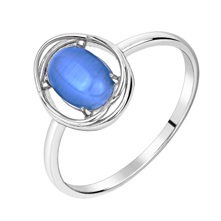 Купить кольцо из серебра с кошачий глазом в интернет-магазине KRASNOE