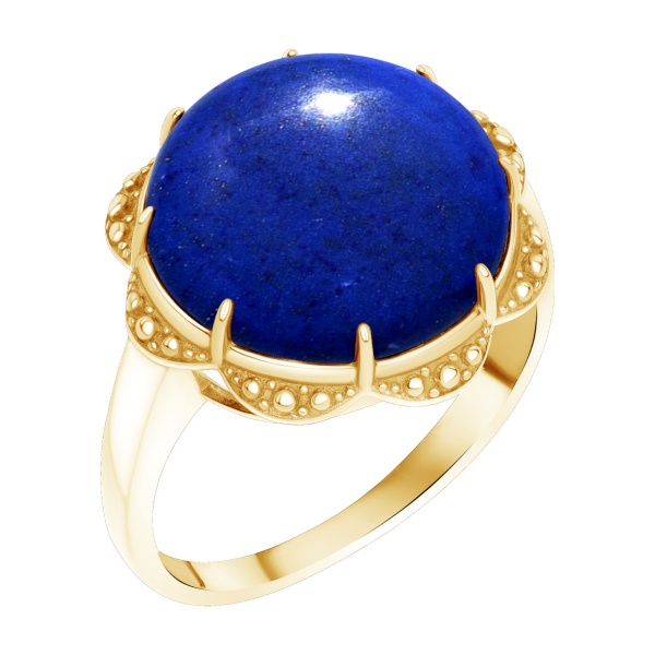 Купить кольцо из серебра с лазуритом в интернет-магазине KRASNOE