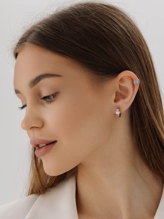 Серьги из серебра без вставок в ювелирном интернет-магазине