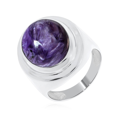 Купить кольцо из серебра с чароитом в интернет-магазине KRASNOE