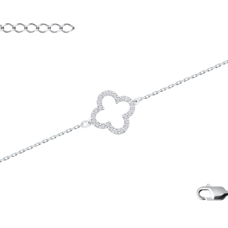 Купить браслет из серебра с фианитами