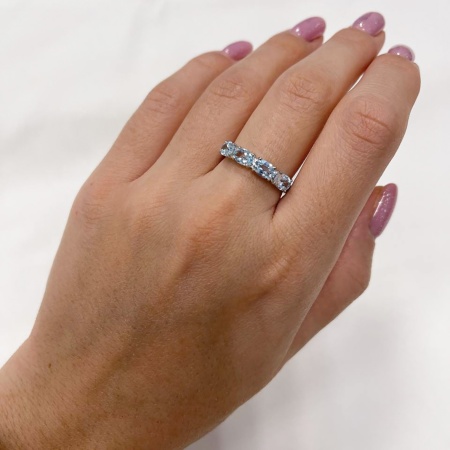 Серьги из серебра с топазами 2340071182 от KRASNOE, металл Серебро, вставка Топаз Sky