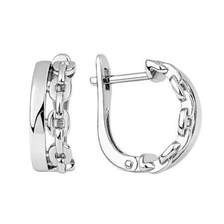 Серьги из серебра без вставок