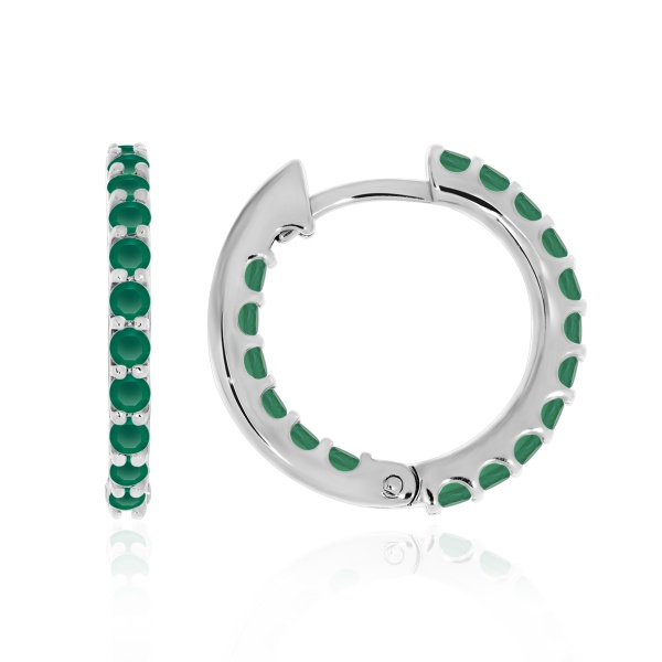 Серьги из серебра с агатами со скидкой