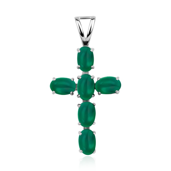 Подвески из серебра с агатом