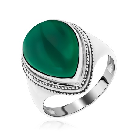 Купить кольцо из серебра с агатом в интернет-магазине KRASNOE