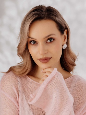 Серьги из серебра с кахолонгом