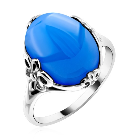 Купить кольцо из серебра с агатом в интернет-магазине KRASNOE