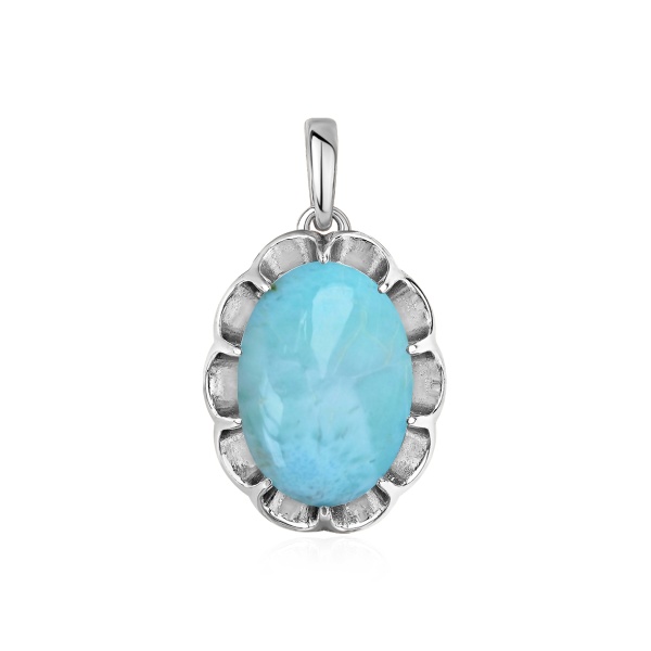 Купить подвески  из серебра с ларимаром