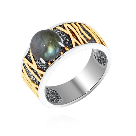 Купить кольцо из серебра с лабрадоритом в интернет-магазине KRASNOE Купить кольцо из серебра с лабрадоритом в интернет-магазине KRASNOE