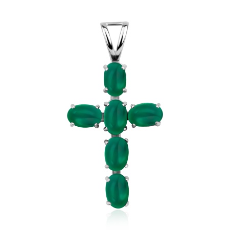 Подвески из серебра с агатом