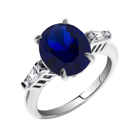 Кольцо из серебра со шпинелью со скидкой