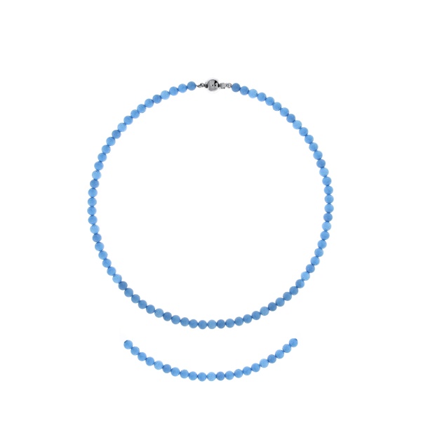 Колье из серебра с говлитами 8340276102-45