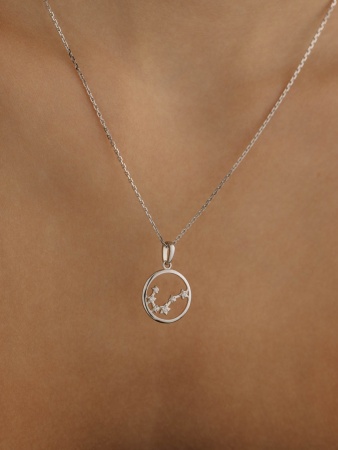 Купить подвеска из серебра с фианитами