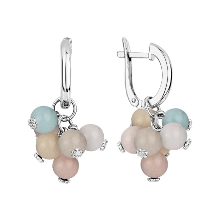 Серьги из серебра 2340874883 от KRASNOE, металл Серебро, вставка 