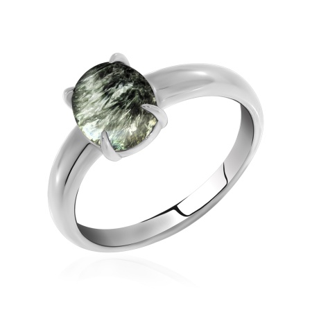 Купить кольцо из серебра с серафинитом в интернет-магазине KRASNOE