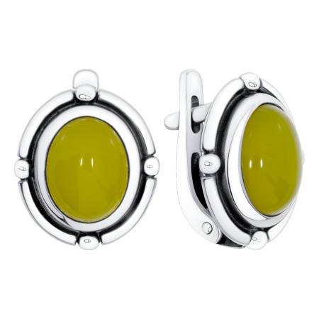 Серьги из серебра с агатами 2310395768-50 от KRASNOE, металл Серебро, вставка 