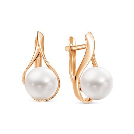 Серьги из золота Z2-10527 от KRASNOE, металл Золото, вставка Жемчуг