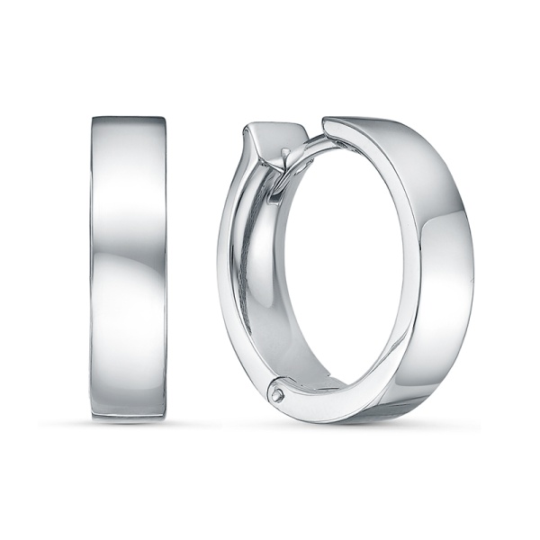 Серьги из серебра без вставок