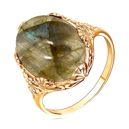 Купить кольцо из серебра с лабрадоритом в интернет-магазине KRASNOE