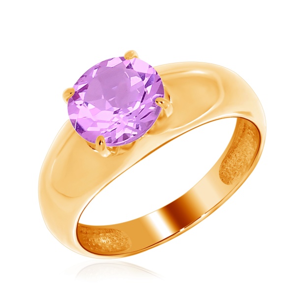 Купить кольцо из серебра с аметист в интернет-магазине KRASNOE