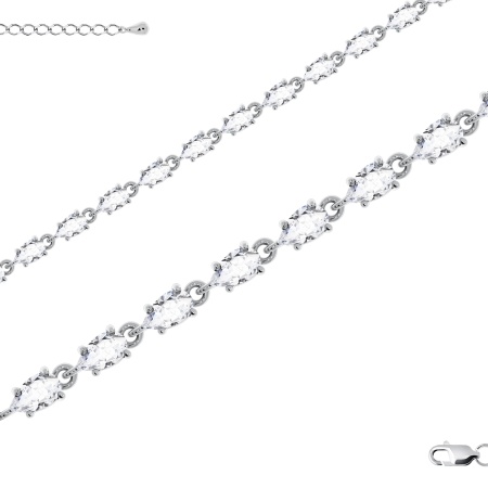 Купить браслет из серебра с фианитами