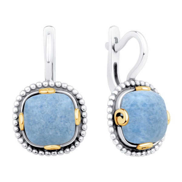 Серьги из серебра с виоланом в ювелирном интернет-магазине